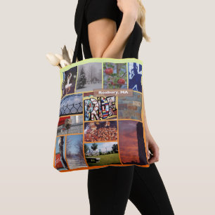 Roxbury, Massachusetts FotoCollage Tasche