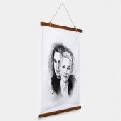 Roxette Art Wandteppich Mit Holzrahmen (Gewinkelt)