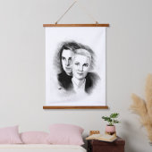 Roxette Art Wandteppich Mit Holzrahmen (Schlafzimmer)