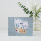 Roxie der Dalmatiner Pup Postkarte (Stehend Vorderseite)