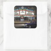 Roxie Picture Show Quadratischer Aufkleber (Tasche)