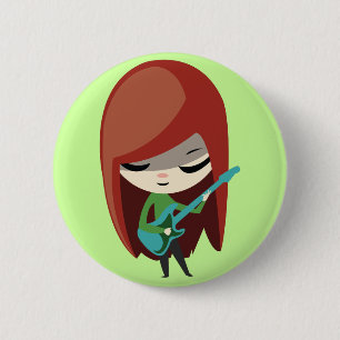 Roxie Rockstar Button