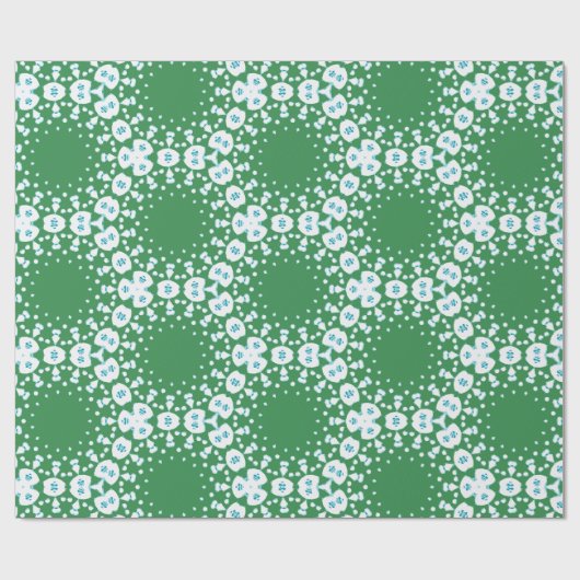 Roxy Jaguar Links in Green and Aqua Geschenkpapier (Flach)