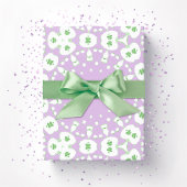Roxy Jaguar Links in Lilac and Green Geschenkpapier