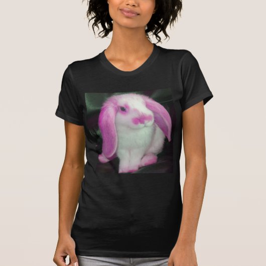 Roxy Kaninchen im Rosa T-Shirt (Vorderseite)