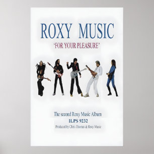 Roxy Music For your Pleasure US Promo Poster Druck