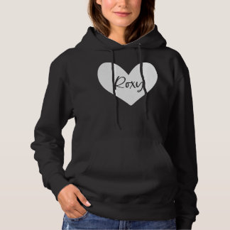 Roxy Pink Name Herz Liebe Girl Friend Person Hoodie