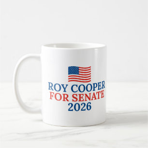 Roy Cooper für den Senat 2026 Wahl Kaffeetasse