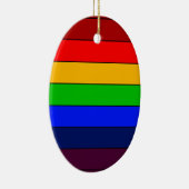 ROY G BIV Rainbow Keramik Ornament (Rechts)