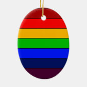 ROY G BIV Rainbow Keramik Ornament (Hinten)