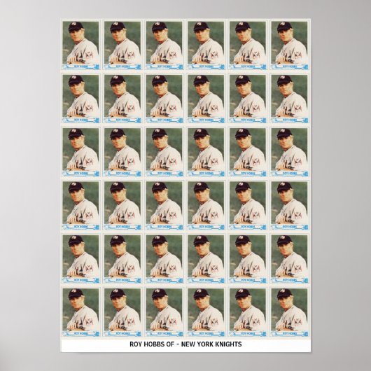 Roy Hobbs Uncut Cards Poster (Vorne)