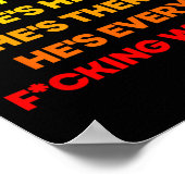 Roy Kent Shirt, Er ist überall Poster (Ecke)
