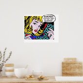 Roy Lichtenstein Comic Giro del Malcantone Poster (Küche)