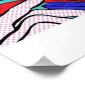 Roy Lichtenstein Comic Giro del Malcantone Poster (Ecke)