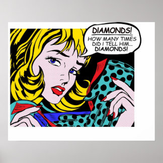 Roy Lichtenstein Comic Kunst, Dichtung und Musik Poster
