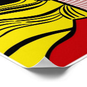 Roy LIchtenstein Cry Girl Poster (Ecke)