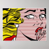 Roy LIchtenstein Cry Girl Poster (Vorne)