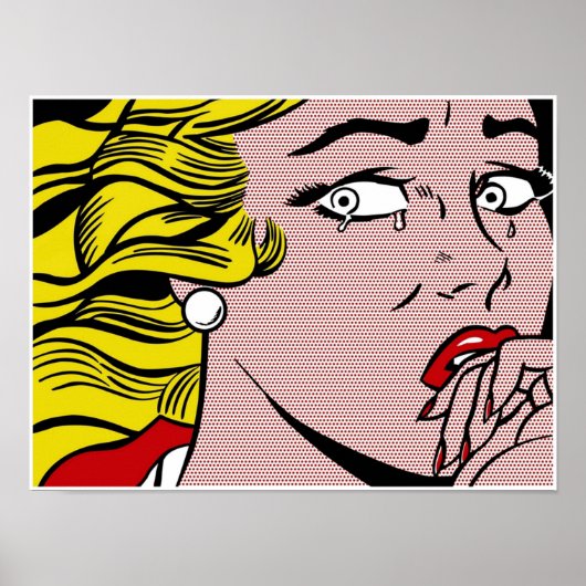 Roy LIchtenstein Cry Girl Poster (Vorne)