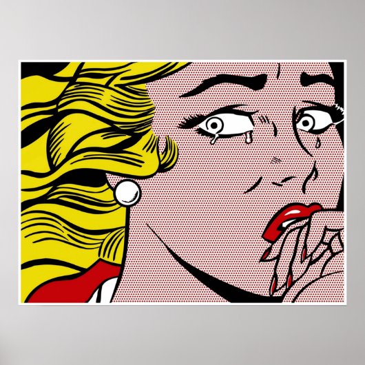 Roy LIchtenstein - Cry Girl Poster (Vorne)