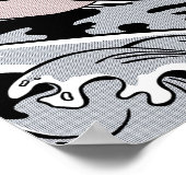 Roy Lichtenstein Drowning Girl Poster (Ecke)