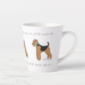 Roy Mocchi Bruno♥Latte Mug Airedale Terrier coffee Milchtasse (Rechts)