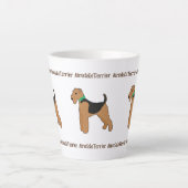 Roy Mocchi Bruno♥Latte Mug Airedale Terrier coffee Milchtasse (Vorderseite)