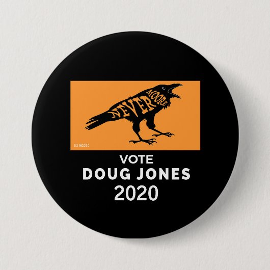 Roy Moore NeverMoore Doug Jones 2020 Button (Vorderseite)