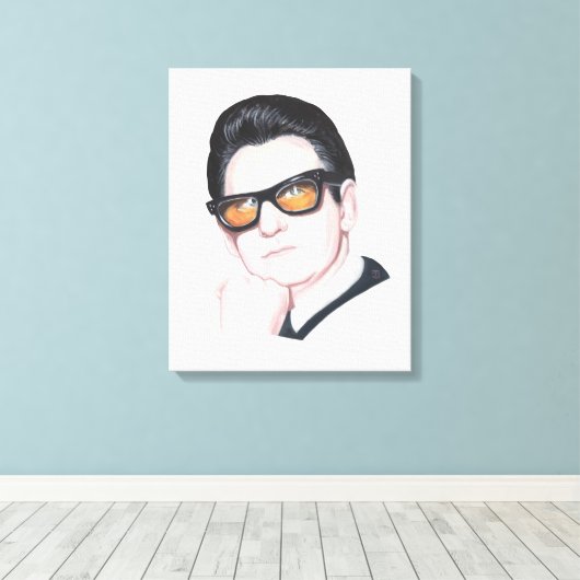 Roy Orbison Leinwanddruck (Insitu (Holzboden))