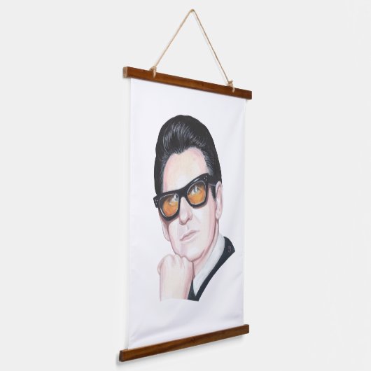 Roy Orbison Wandteppich Mit Holzrahmen (Gewinkelt)