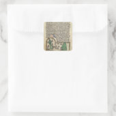 Roy Page of text with Illustration of the Quadratischer Aufkleber (Tasche)