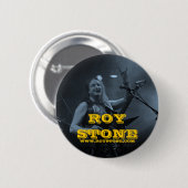 ROY-STEIN-SCHWARZES U. WEISSES LEBHAFTABZEICHEN BUTTON (Vorne & Hinten)