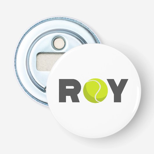Roy Tennis Flaschenöffner (Vorderseite)