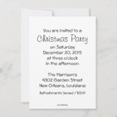 Roy the Christmas Pig Einladung (Rückseite)