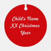 Roy the Christmas Pig Ornament Aus Metall (Rückseite)