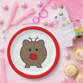 Roy the Christmas Pig Pappteller (Party)