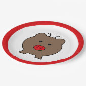 Roy the Christmas Pig Pappteller (Schrägansicht)