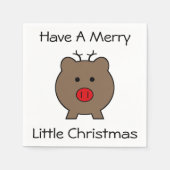 Roy the Christmas Pig Serviette (Vorderseite)