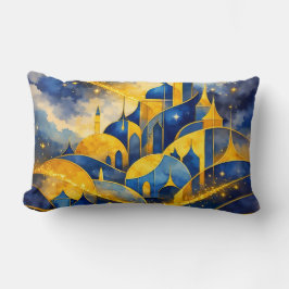 Royal Abstract Fantasy Castle Watercolor Throw Pil Lendenkissen
