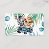 Royal Adventure Ride Boy Diaper Riffle Visitenkarte (Rückseite)