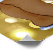 Royal African Gender Reveal Glitzer Welcome Poster (Ecke)