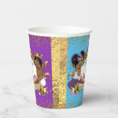 Royal African Gender Reveal Lila & Blue Pappbecher (Rechts)