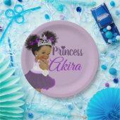 Royal African Lila Princess | Extravagant Pappteller (Party)
