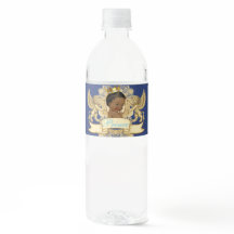 Royal African Prince Baby Water Bottle Labels