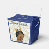 Royal African Prince|Elegant Royal Blue|Gold Geschenkschachtel (Vorderseite)