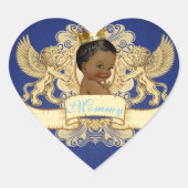 Royal African Prince Extravagant Heart Stickers (Vorderseite)