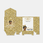 Royal African Prince Gold Glitzer Elegante Geschenkschachtel (Ungefaltet)
