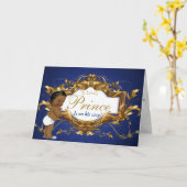 Royal African Prince Gratulation Card Karte (Gelbe Blume)