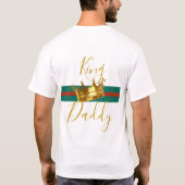 Royal African Prince|Green & Red Baby Dusche T-Shirt (Rückseite)