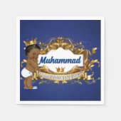 Royal African Prince Royal Baby Dusche | Geburtsta Serviette (Vorderseite)