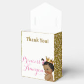 Royal African Princess Pink & Gold Glitzer Geschenkschachtel (Geöffnet)